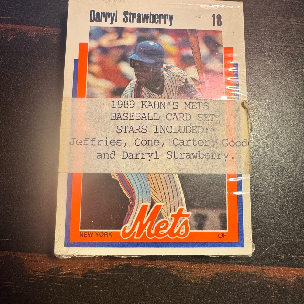1989 Mets Baseball Card Set - Darryl Strawberry